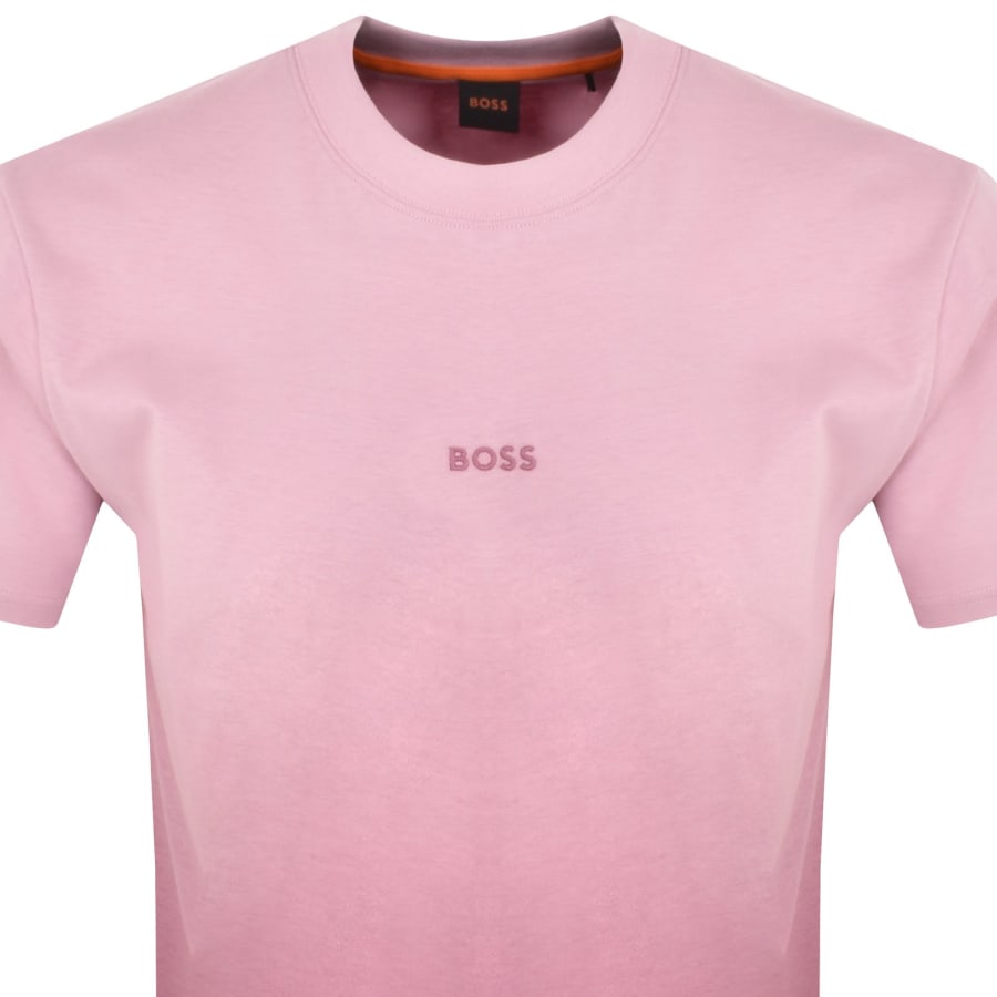 Pink hugo boss tshirt outlet